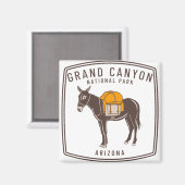 グランドキャニオンナショナルパークドンキー マグネット (正面/裏面)