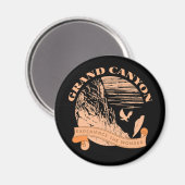 グランドキャニオンナショナルパークハイキングアウトドアデザイン マグネット (正面/裏面)