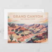 グランドキャニオンナショナルパークハガキヴィンテージ ポストカード (正面/裏面)