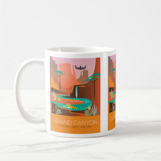 グランドキャニオンナショナルパークマグ コーヒーマグカップ (左)