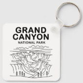 グランドキャニオンナショナルパークラインアート キーホルダー (裏面)