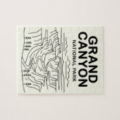 グランドキャニオンナショナルパークラインアート ジグソーパズル (横)