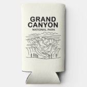 グランドキャニオンナショナルパークラインアート スリム缶クーラー (裏面)