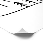 グランドキャニオンナショナルパークラインアート ポスター (コーナー)