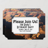 グランドキャニオンナショナルパークリタイアメントパーティー 招待状 (正面/裏面)