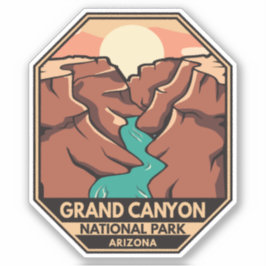 グランドキャニオンナショナルパークレトロエンブレム シール