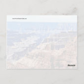 グランドキャニオンナショナルパークレトロデザイン ポストカード (裏面)