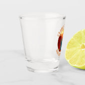 グランドキャニオンナショナルパークレトロ動揺してサークル ショットグラス (左)