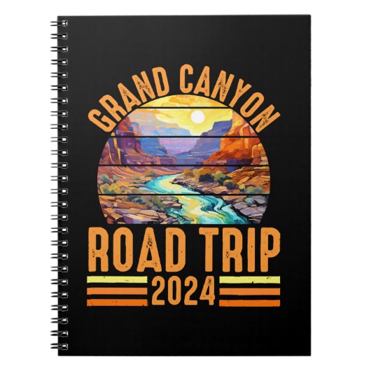 グランドキャニオンナショナルパークロードトリップ2024 ノートブック (正面)