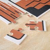 グランドキャニオンナショナルパーク抽象芸術イラストレーション ジグソーパズル (側面)