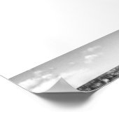 グランドキャニオンホライゾンブラックアンドホワイト写真 ポスター (角)