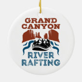 グランドキャニオンリバーラフティングコロラドリバー セラミックオーナメント (裏面)