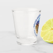 グランドキャニオンリムからリム(rd) ショットグラス (左)