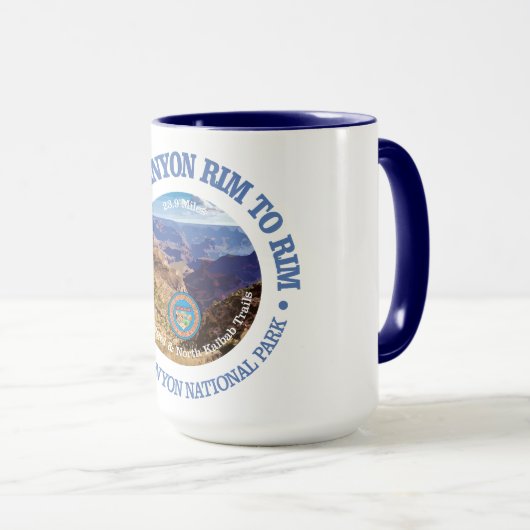 グランドキャニオンリムからリム(rd) マグカップ (正面右)
