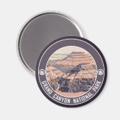 グランドキャニオンヴィンテージポスターデザイン マグネット (正面/裏面)