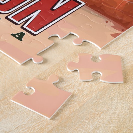 グランドキャニオンヴィンテージ旅行。 ジグソーパズル (側面)