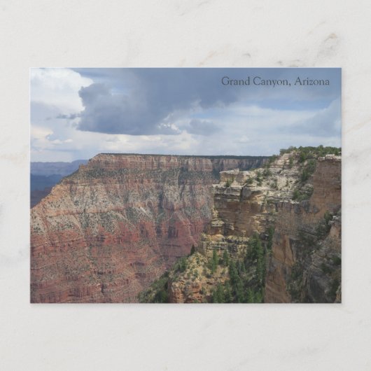 グランドキャニオン上空の雲 ポストカード (正面)