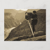 グランドキャニオン写真家大型映画カメラ ポストカード (正面)