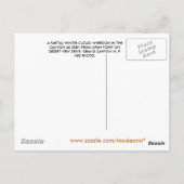 グランドキャニオン冬の雲 ポストカード (裏面)