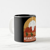 グランドキャニオン国立公園お土産アリゾナロード ツートーンマグカップ (正面左)
