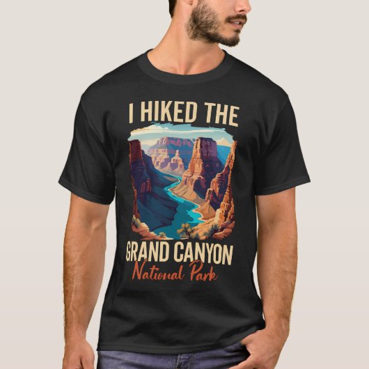 グランドキャニオン国立公園のハイキング記念グッズ Tシャツ (正面)