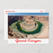 グランドキャニオン国立公園アリゾナのはがき ポストカード (正面/裏面)