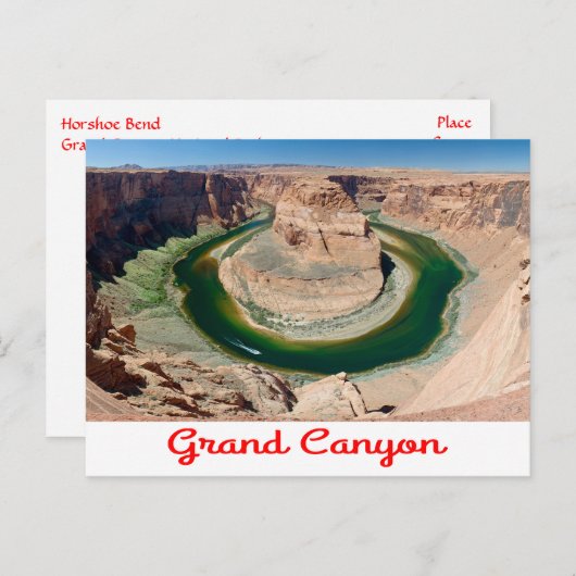 グランドキャニオン国立公園アリゾナのはがき ポストカード (正面/裏面)