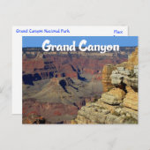 グランドキャニオン国立公園アリゾナのはがき ポストカード (正面/裏面)