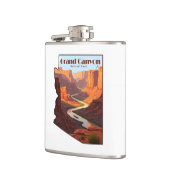 グランドキャニオン国立公園アリゾナの地図 フラスク (左)