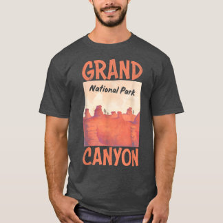 グランドキャニオン国立公園アリゾナ旅行ハイキングL Tシャツ