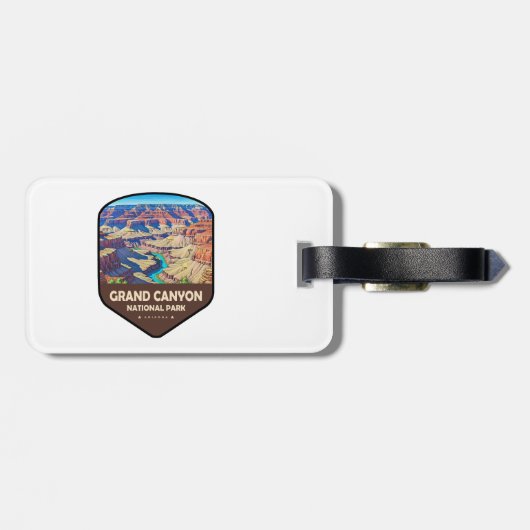 グランドキャニオン国立公園シールド ラゲッジタグ (裏面横)