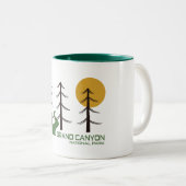 グランドキャニオン国立公園トレイル ツートーンマグカップ (正面右)