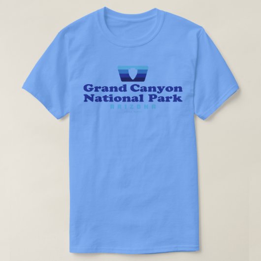 グランドキャニオン国立公園レトロバッジ アローヘッドB Tシャツ (デザイン正面)
