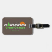 グランドキャニオン国立公園レトロ ラゲッジタグ (正面横)