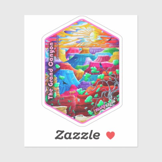 グランドキャニオン国立公園旅行アートステッカー シール (シート)
