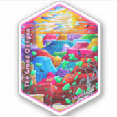 グランドキャニオン国立公園旅行アートステッカー シール (正面)