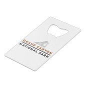 グランドキャニオン国立公園 クレジットカード栓抜き (正面アングル)