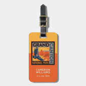 グランドキャニオン国立公園 |コンドル ラゲッジタグ (正面縦)