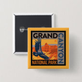 グランドキャニオン国立公園 |コンドル 缶バッジ (正面&裏面)