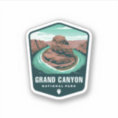 グランドキャニオン国立公園 |ダイカットのシール シール (正面)
