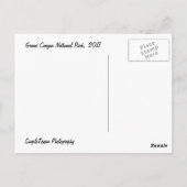 グランドキャニオン国立公園 ポストカード (裏面)