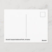 グランドキャニオン国立公園 ポストカード (裏面)
