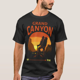 グランドキャニオン国立公園 - リムトゥリム - レトロ Tシャツ
