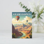 グランドキャニオン国立公園USA旅行ヴィンテージアート ポストカード (スタンド正面)