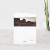 グランドキャニオン大きい石折り畳みグリーティングカード カード (裏面)