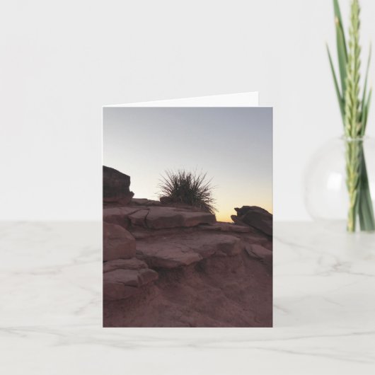 グランドキャニオン大きい石折り畳みグリーティングカード カード (正面)