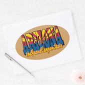 グランドキャニオン州 楕円形シール (封筒)