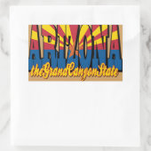 グランドキャニオン州 長方形シール (バッグ)