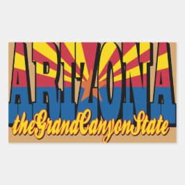 グランドキャニオン州 長方形シール