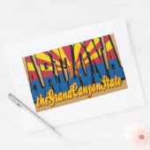 グランドキャニオン州 長方形シール (封筒)